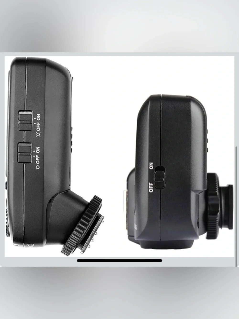 Wireless Camera Flash Trigger with LCD Screen - Black